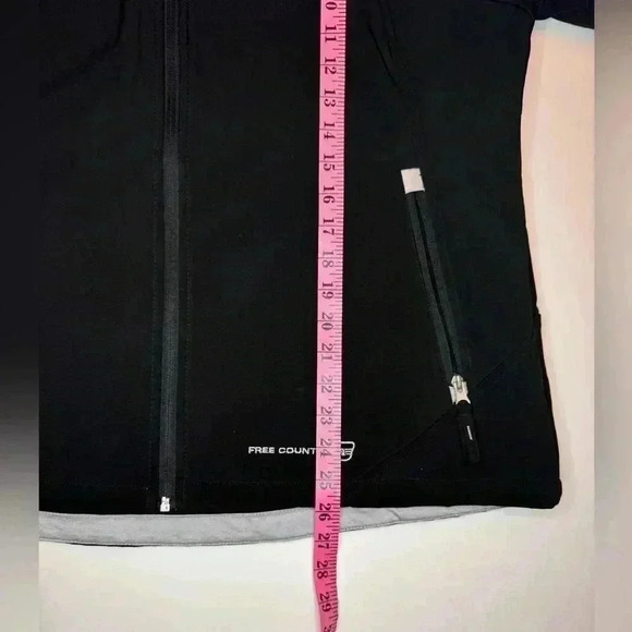 Free Country Women’s  Full Zip Hooded Black Jacket Size- Extra Large - Picture 5 of 11